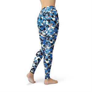 Jean Blue Camo Leggings