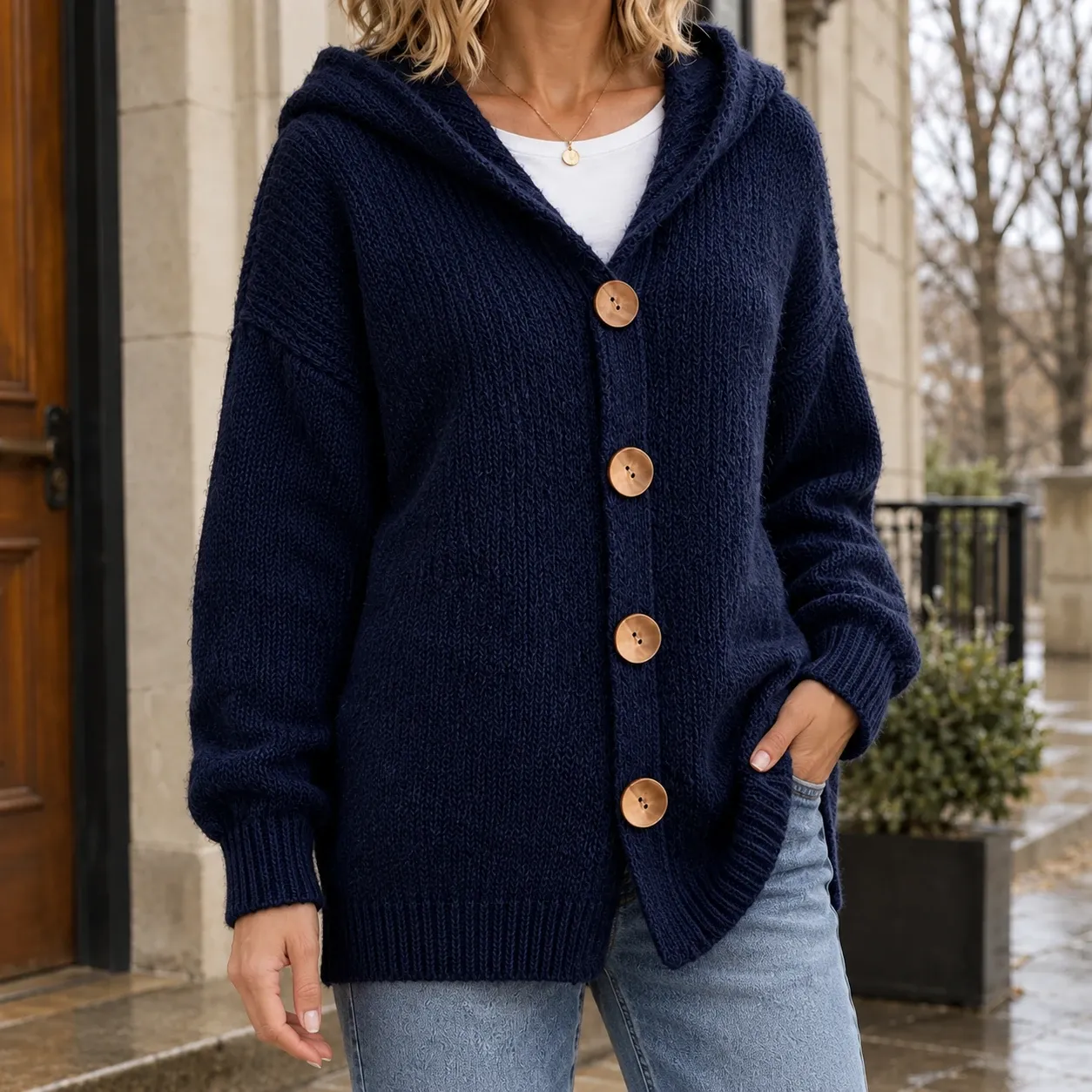 Katherine-June Hooded Cardigan — source gallery photograph 3