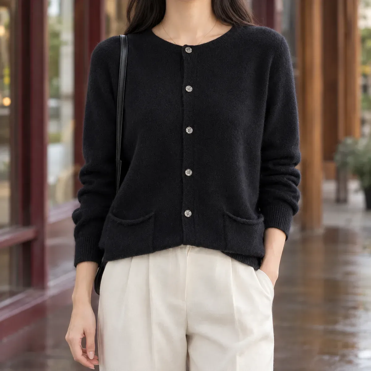 Thomasina Pocket Cardigan — gallery photograph 1